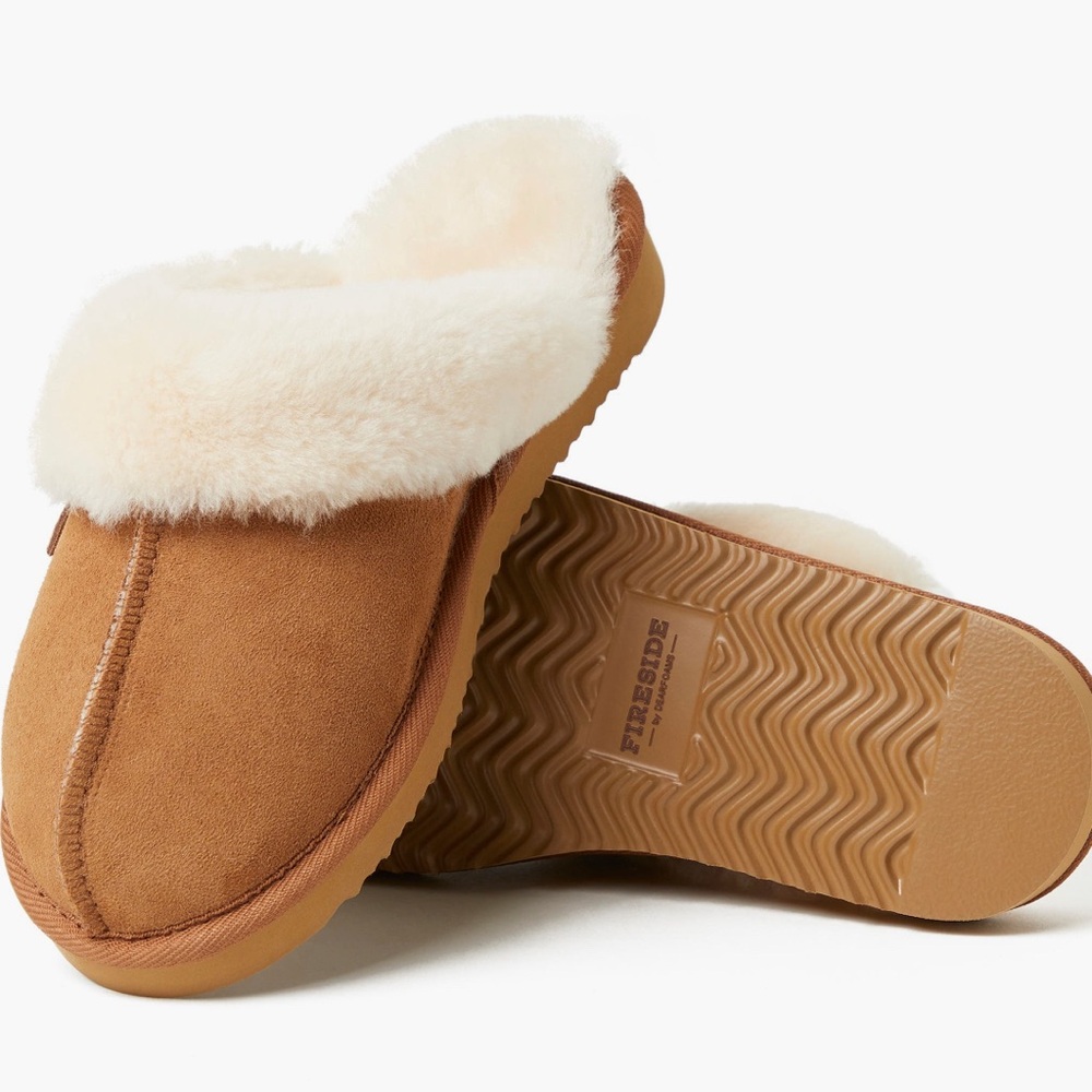 Dearfoams Fireside Shearling Slippers. Women’s Size 7